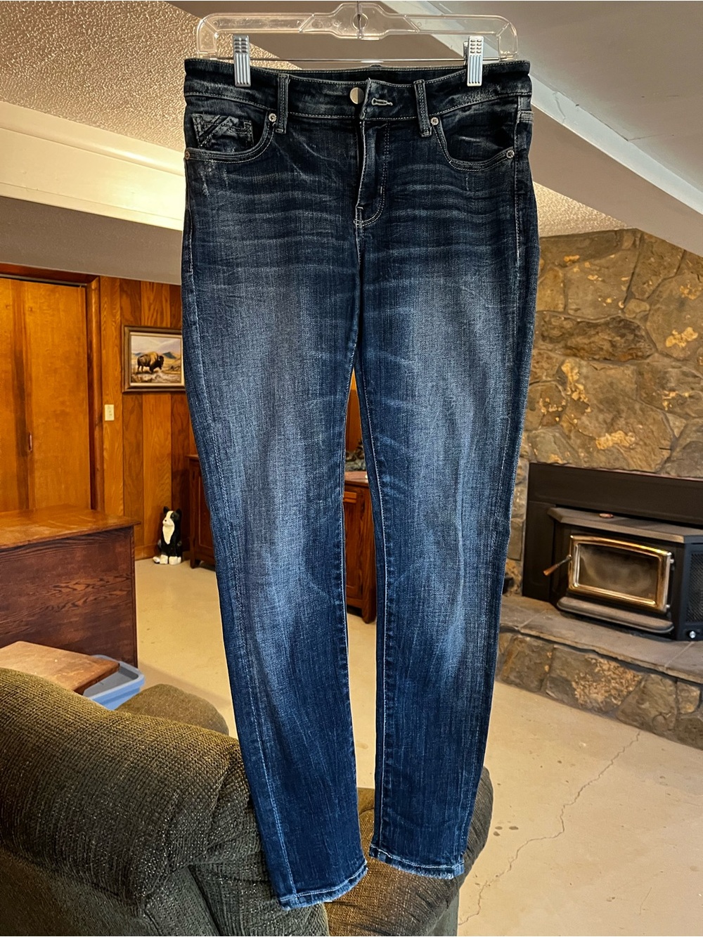 Dark Wash Women’s Skinny Jeans - Blue